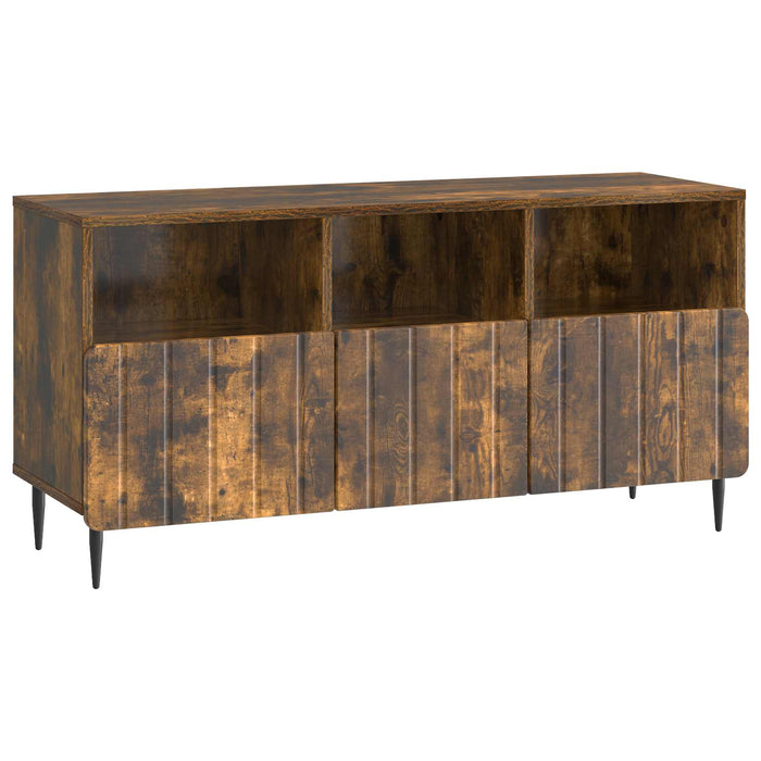 Cabinet TV Stejar fumuriu 102 x 34,5 x 50 cm Lemn prelucrat - WALTI WALTI