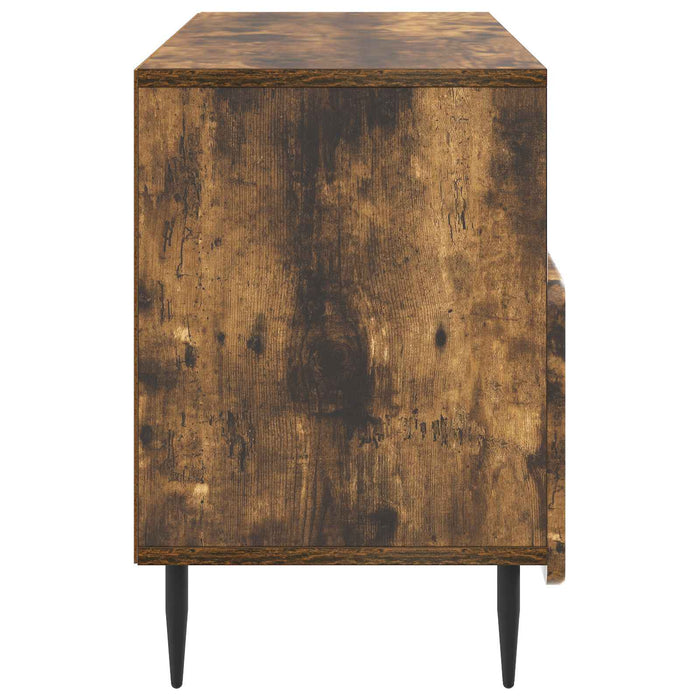 Cabinet TV Stejar fumuriu 102 x 34,5 x 50 cm Lemn prelucrat - WALTI WALTI