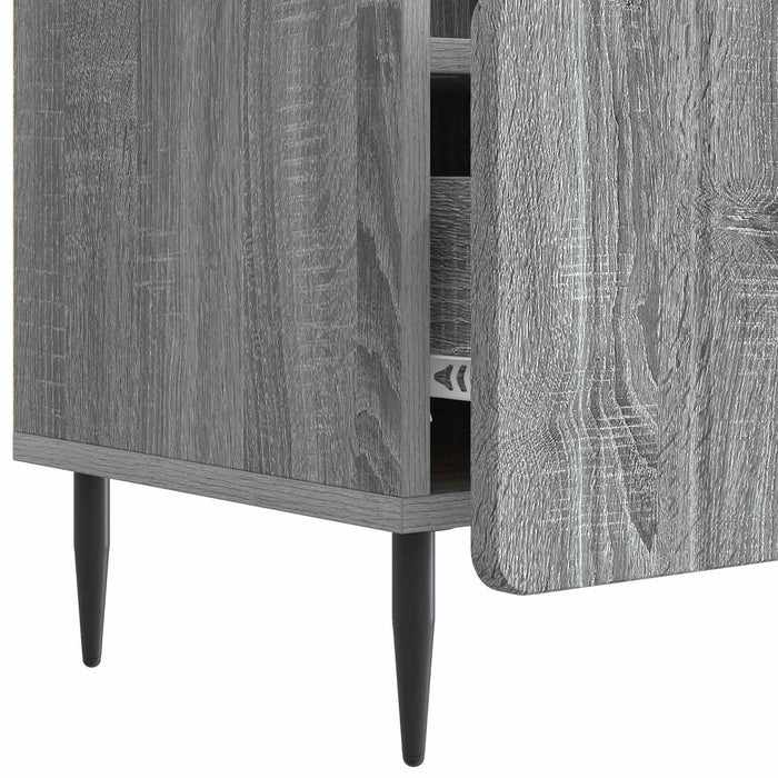 Cabinet TV Sonoma gri 102 x 34,5 x 50 cm Lemn prelucrat - WALTI WALTI