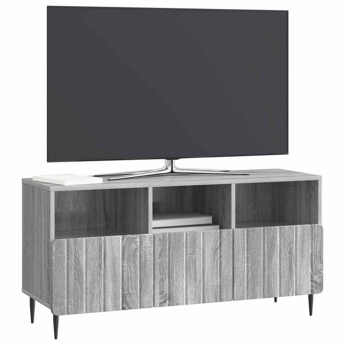 Cabinet TV Sonoma gri 102 x 34,5 x 50 cm Lemn prelucrat - WALTI WALTI