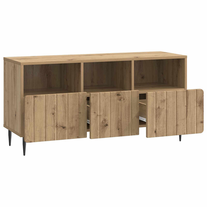 Cabinet TV Stejar Artizanal 102 x 34,5 x 50 cm Lemn prelucrat - WALTI WALTI