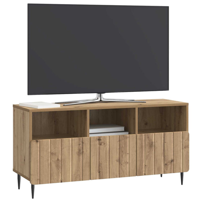Cabinet TV Stejar Artizanal 102 x 34,5 x 50 cm Lemn prelucrat - WALTI WALTI