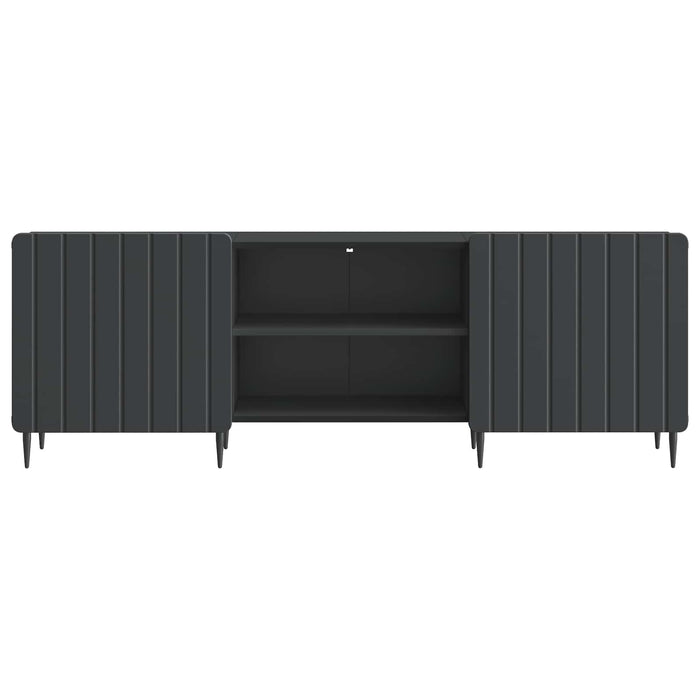 Cabinet TV Negru 150 x 31 x 52 cm Lemn prelucrat - WALTI WALTI