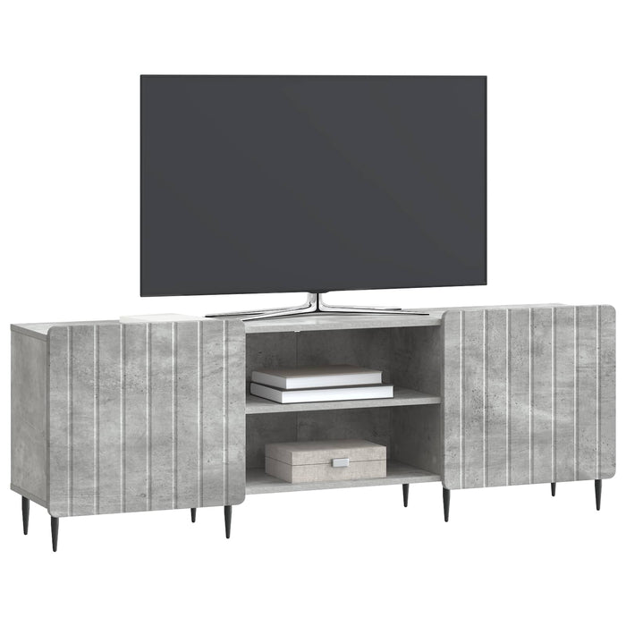 Cabinet TV Gri Beton 150 x 31 x 52 cm Lemn prelucrat - WALTI WALTI