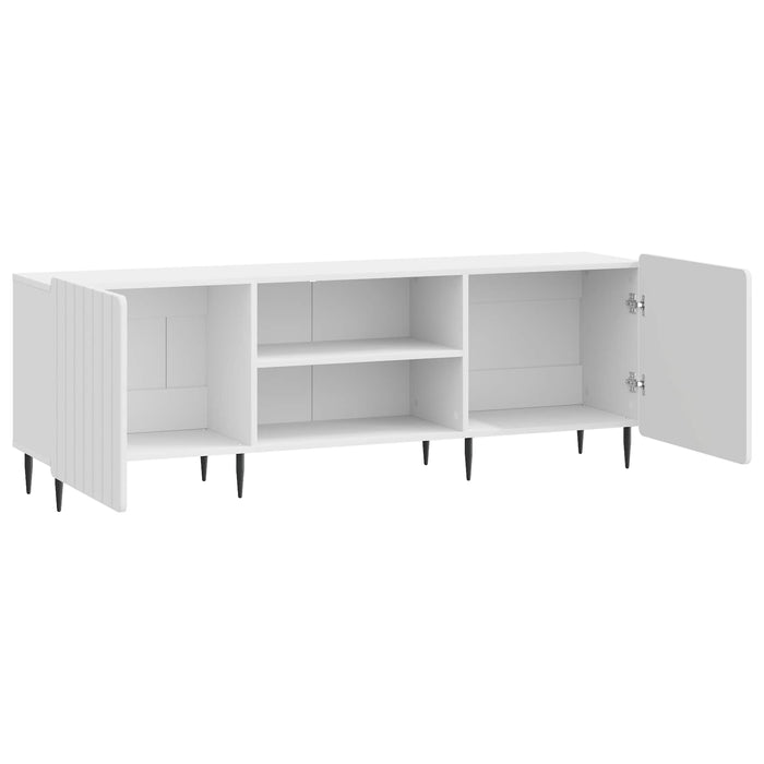 Cabinet TV Alb foarte lucios 150 x 31 x 52 cm Lemn prelucrat - WALTI WALTI