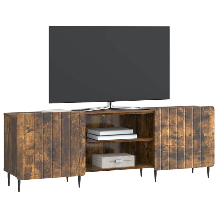 Cabinet TV Stejar fumuriu 150 x 31 x 52 cm Lemn prelucrat - WALTI WALTI