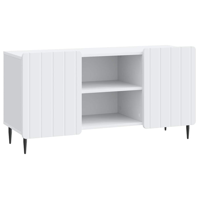 Cabinet TV Alb 102 x 34,5 x 52 cm Lemn prelucrat - WALTI WALTI