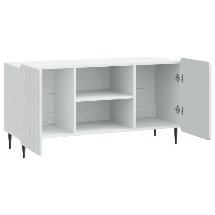 Cabinet TV Alb 102 x 34,5 x 52 cm Lemn prelucrat - WALTI WALTI