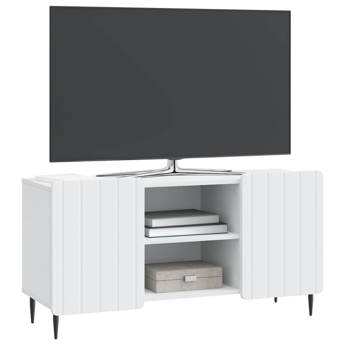 Cabinet TV Alb 102 x 34,5 x 52 cm Lemn prelucrat - WALTI WALTI