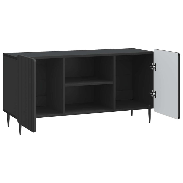 Cabinet TV Negru 102 x 34,5 x 52 cm Lemn prelucrat - WALTI WALTI