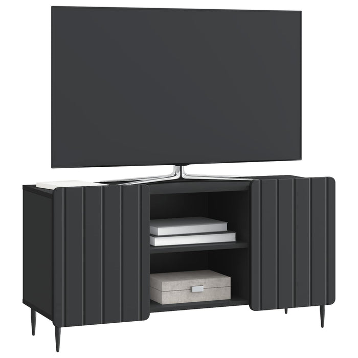 Cabinet TV Negru 102 x 34,5 x 52 cm Lemn prelucrat - WALTI WALTI