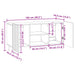 Cabinet TV Gri Beton 102 x 34,5 x 52 cm Lemn prelucrat - WALTI WALTI