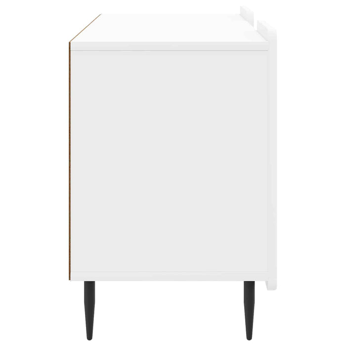 Cabinet TV Alb foarte lucios 102 x 34,5 x 52 cm Lemn prelucrat - WALTI WALTI