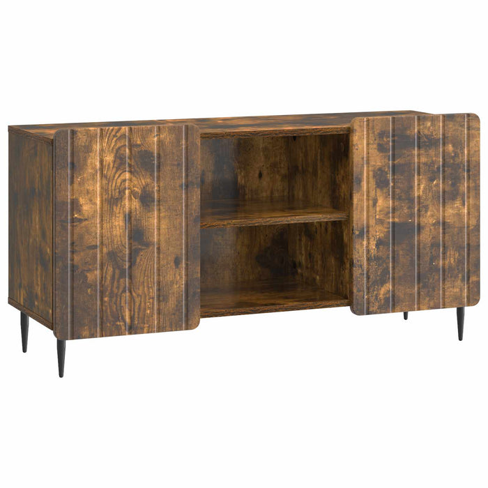 Cabinet TV Stejar fumuriu 102 x 34,5 x 52 cm Lemn prelucrat - WALTI WALTI