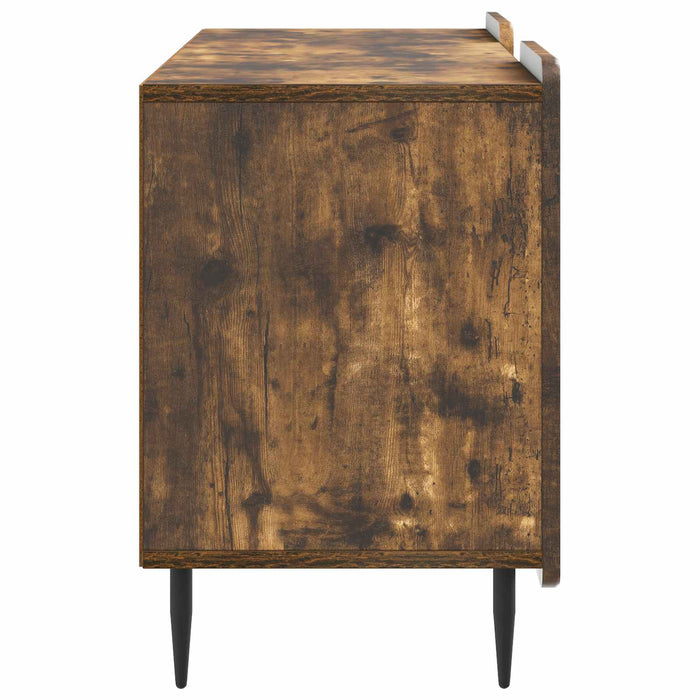 Cabinet TV Stejar fumuriu 102 x 34,5 x 52 cm Lemn prelucrat - WALTI WALTI