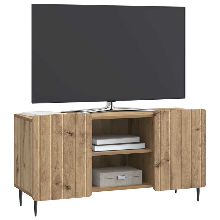 Cabinet TV Stejar Artizanal 102 x 34,5 x 52 cm Lemn prelucrat - WALTI WALTI