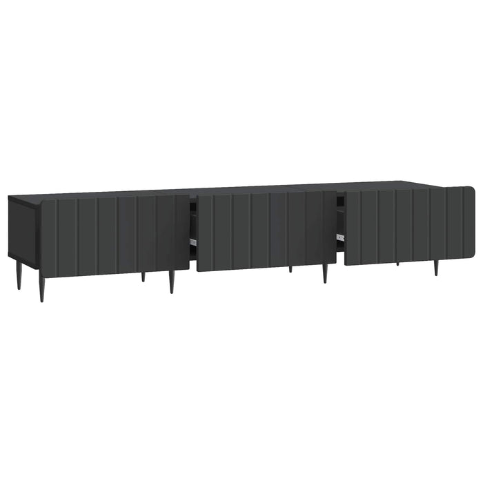 Cabinet TV cu sertar Negru 147 x 34,5 x 32 cm Lemn prelucrat - WALTI WALTI