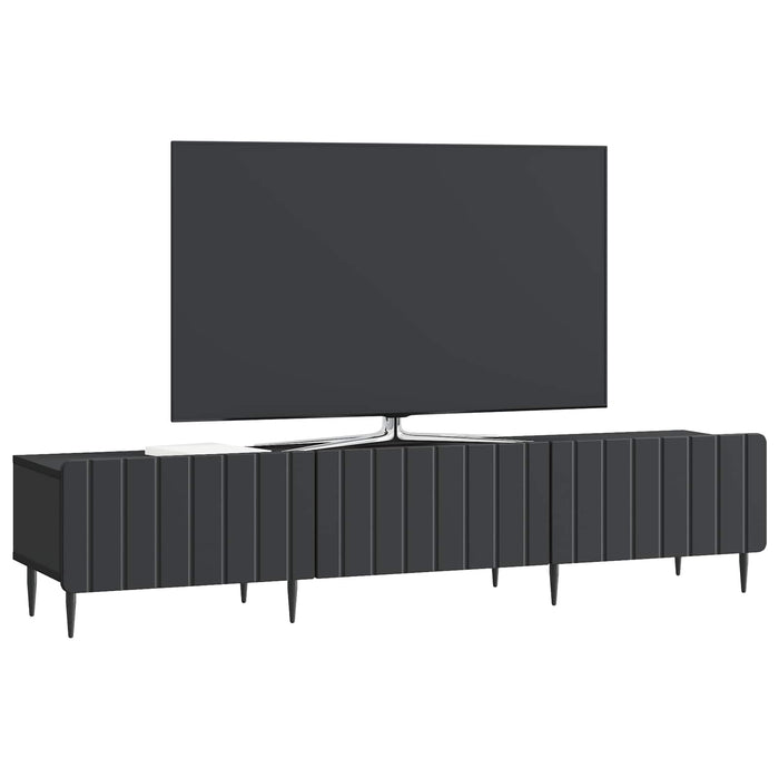 Cabinet TV cu sertar Negru 147 x 34,5 x 32 cm Lemn prelucrat - WALTI WALTI