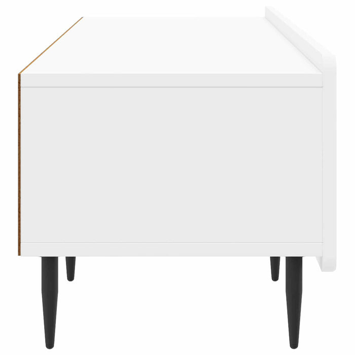 Cabinet TV Alb foarte lucios 147 x 34,5 x 32 cm Lemn prelucrat - WALTI WALTI