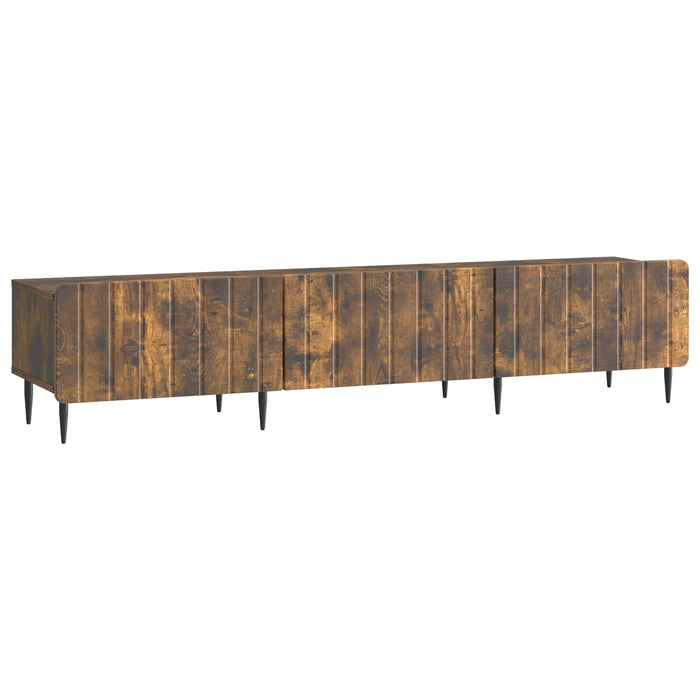 Cabinet TV Stejar fumuriu 147 x 34,5 x 32 cm Lemn prelucrat - WALTI WALTI