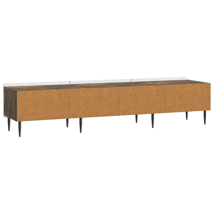 Cabinet TV Stejar fumuriu 147 x 34,5 x 32 cm Lemn prelucrat - WALTI WALTI