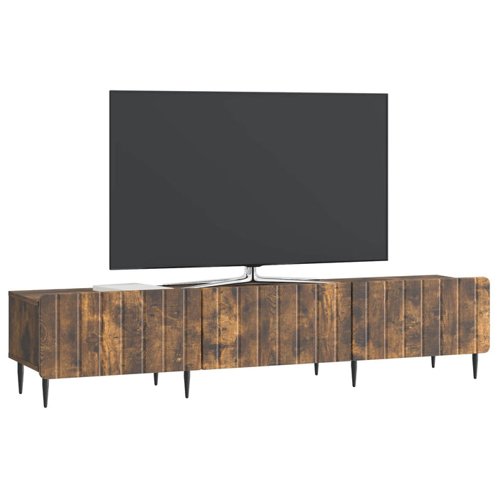 Cabinet TV Stejar fumuriu 147 x 34,5 x 32 cm Lemn prelucrat - WALTI WALTI