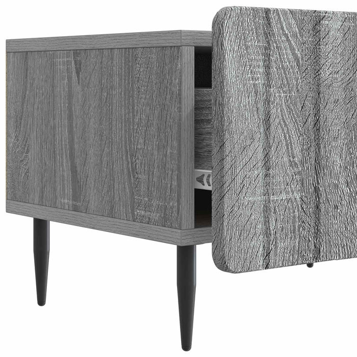 Cabinet TV Sonoma gri 147 x 34,5 x 32 cm Lemn prelucrat - WALTI WALTI