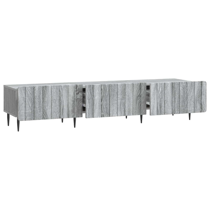 Cabinet TV Sonoma gri 147 x 34,5 x 32 cm Lemn prelucrat - WALTI WALTI