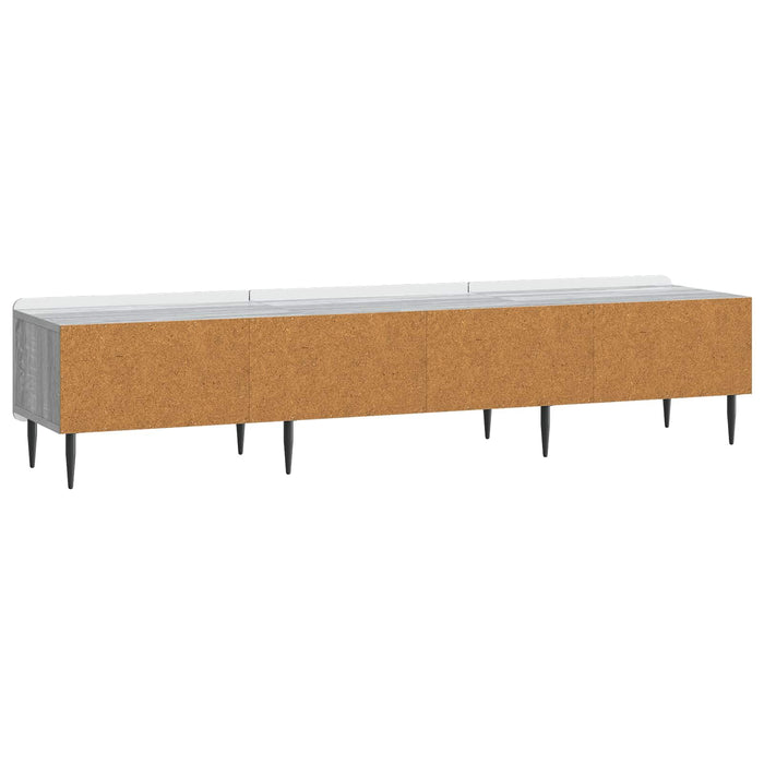 Cabinet TV Sonoma gri 147 x 34,5 x 32 cm Lemn prelucrat - WALTI WALTI