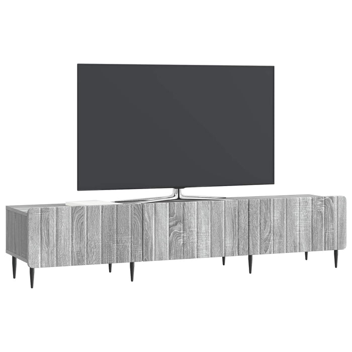 Cabinet TV Sonoma gri 147 x 34,5 x 32 cm Lemn prelucrat - WALTI WALTI