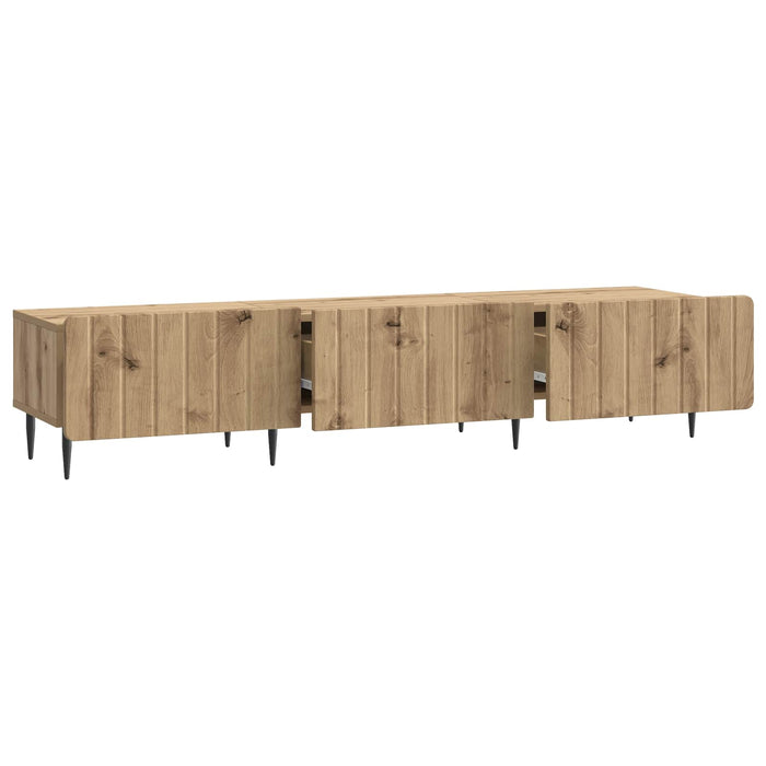 Cabinet TV Stejar Artizanal 147 x 34,5 x 32 cm Lemn prelucrat - WALTI WALTI