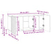 Cabinet TV Gri Beton 99 x 34,5 x 52 cm Lemn prelucrat - WALTI WALTI