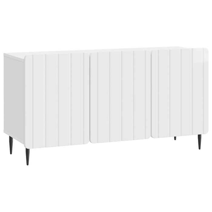 Cabinet TV Alb foarte lucios 99 x 34,5 x 52 cm Lemn prelucrat - WALTI WALTI