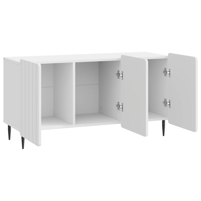 Cabinet TV Alb foarte lucios 99 x 34,5 x 52 cm Lemn prelucrat - WALTI WALTI