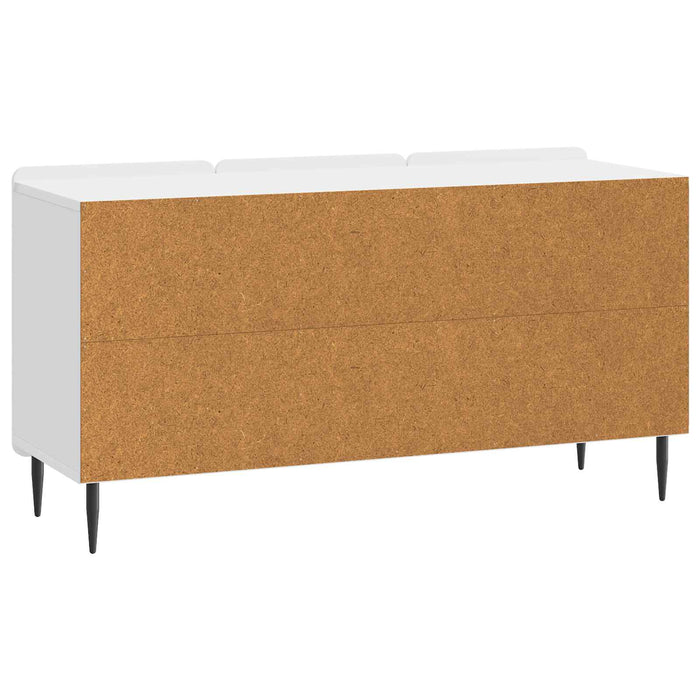 Cabinet TV Alb foarte lucios 99 x 34,5 x 52 cm Lemn prelucrat - WALTI WALTI
