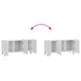 Cabinet TV Alb foarte lucios 99 x 34,5 x 52 cm Lemn prelucrat - WALTI WALTI