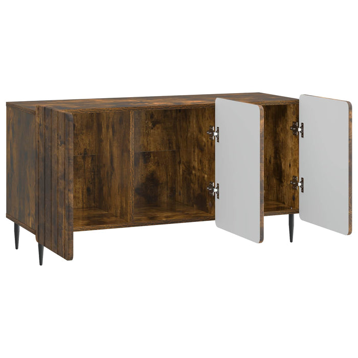 Cabinet TV Stejar fumuriu 99 x 34,5 x 52 cm Lemn prelucrat - WALTI WALTI