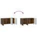 Cabinet TV Stejar fumuriu 99 x 34,5 x 52 cm Lemn prelucrat - WALTI WALTI