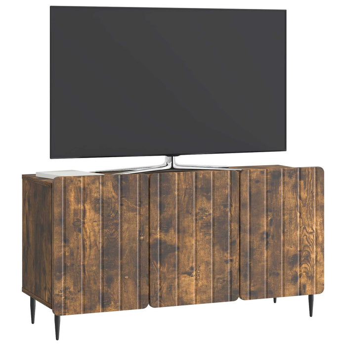 Cabinet TV Stejar fumuriu 99 x 34,5 x 52 cm Lemn prelucrat - WALTI WALTI
