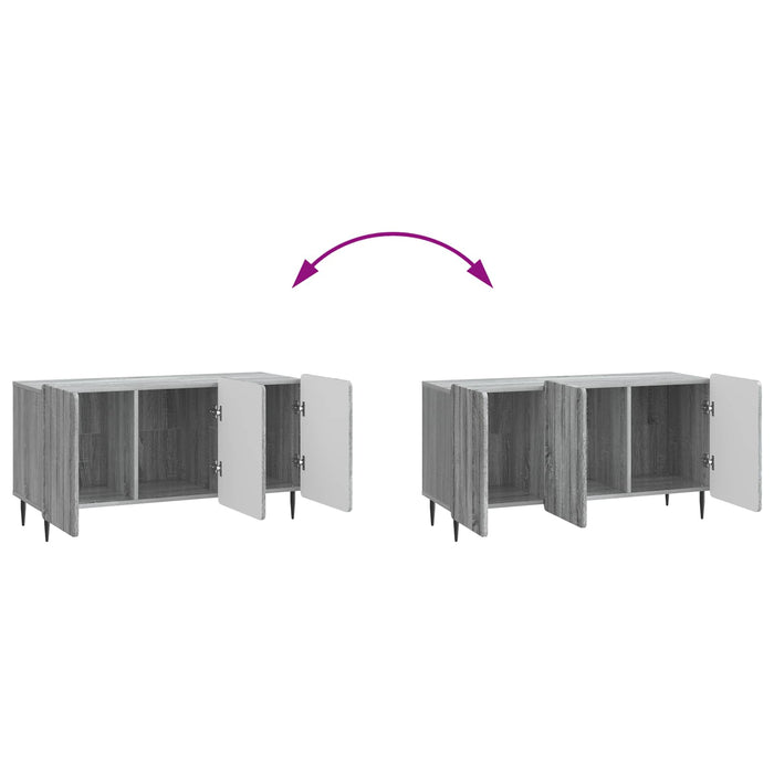 Cabinet TV Sonoma gri 99 x 34,5 x 52 cm Lemn prelucrat - WALTI WALTI