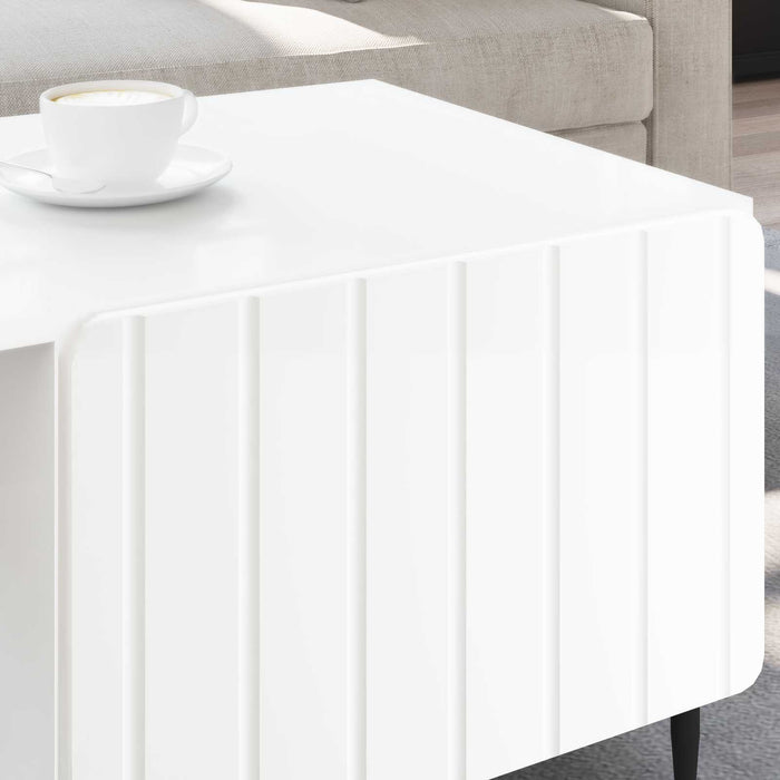 Masă de cafea Alb 90 x 50 x 40 cm Lemn prelucrat - WALTI WALTI