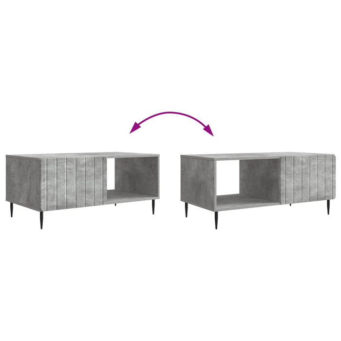 Masă de cafea Gri Beton 90 x 50 x 40 cm Lemn prelucrat - WALTI WALTI