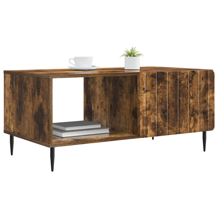 Masă de cafea Stejar fumuriu 90 x 50 x 40 cm Lemn prelucrat - WALTI WALTI