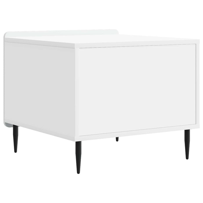Masă de cafea cu sertar Alb 49 x 50 x 42 cm Lemn prelucrat - WALTI WALTI