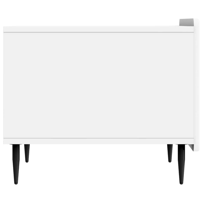 Masă de cafea cu sertar Alb 49 x 50 x 42 cm Lemn prelucrat - WALTI WALTI