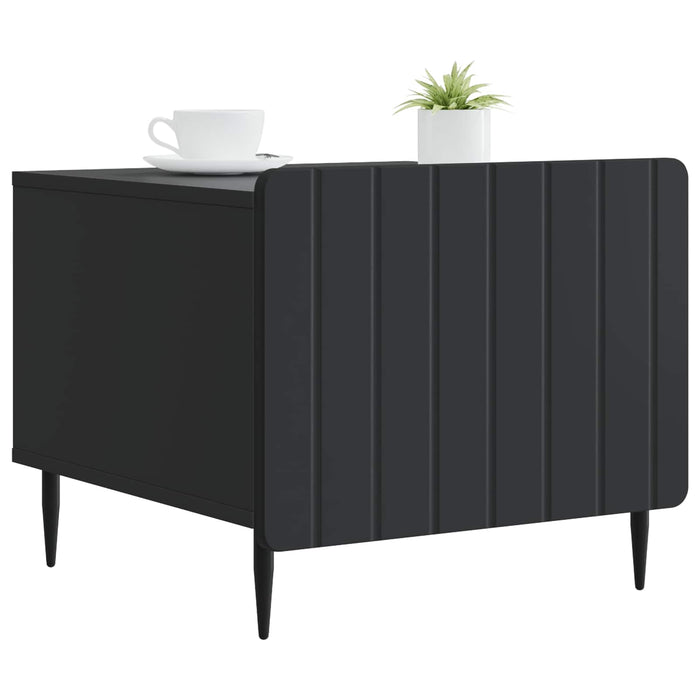 Masă de cafea cu sertar Negru 49 x 50 x 42 cm Lemn prelucrat - WALTI WALTI