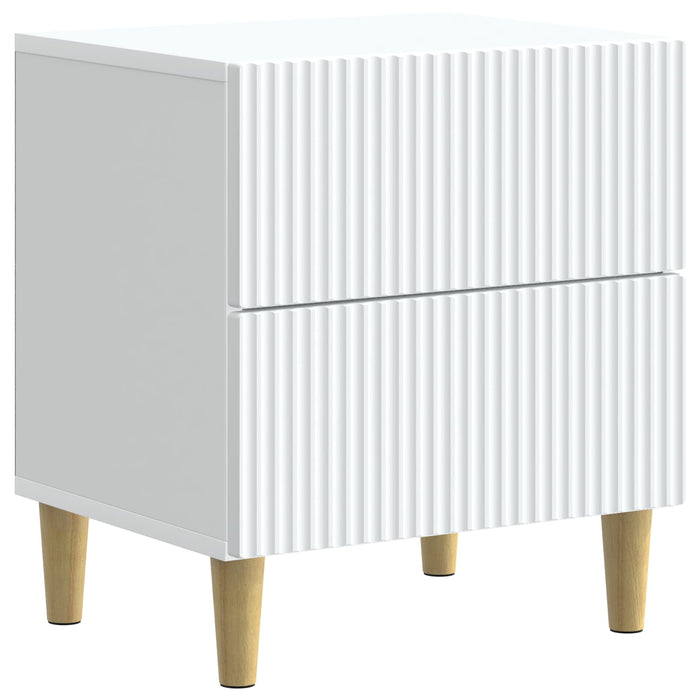 Dulap de noapte cu sertar Alb 43 x 34,5 x 48 cm Lemn prelucrat - WALTI WALTI
