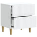 Dulap de noapte cu sertar Alb 43 x 34,5 x 48 cm Lemn prelucrat - WALTI WALTI