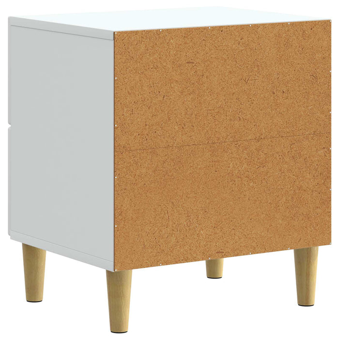 Dulap de noapte cu sertar Alb 43 x 34,5 x 48 cm Lemn prelucrat - WALTI WALTI
