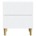 Dulap de noapte cu sertar Alb 43 x 34,5 x 48 cm Lemn prelucrat - WALTI WALTI